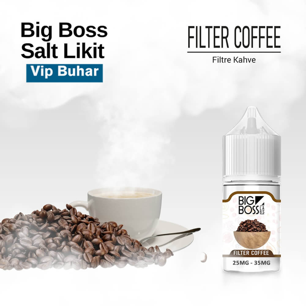 Big Boss Filter Coffee Salt Likit 30 ML 1 Big Boss Filter Coffee Salt Likit