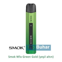 smok nfix pro green gold, yeşil altın renk