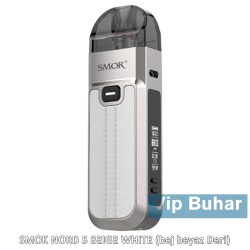 smok nord 5 beige white, bej beyaz deri, vip buhar