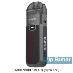 smok nord 5 black, siyah deri