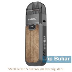 smok nord 5 brown, kahverengi deri, vip buhar