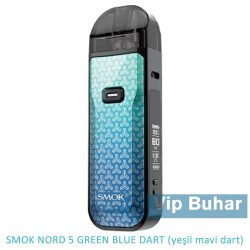 smok nord 5 green blue dart, gri mavi dart