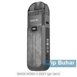 smok nord 5 grey, gri deri renk