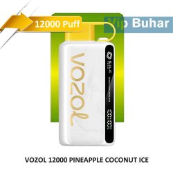 vozol 12000 pineapple coconut ice, vozol, vozol 12000 puff
