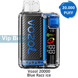 Vozol 20000 Blue Razz ice Puff Elektronik Sigara, Vozol Vista 20000, Vozol 20K