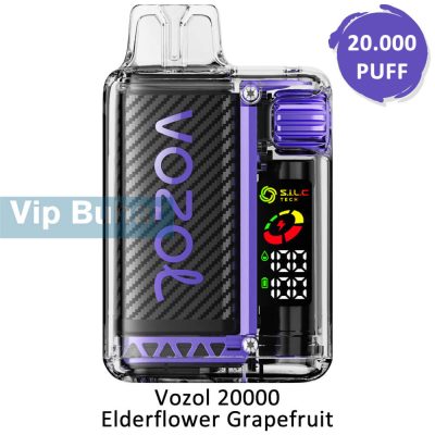Vozol 20000 Elderflower Grapefruit Puff Elektronik Sigara, Vozol Vista 20000, Vozol 20K