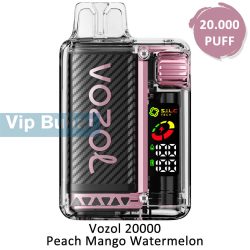 Vozol 20000 Peach Mango Watermelon Puff Elektronik Sigara, Vozol Vista 20000, Vozol 20K
