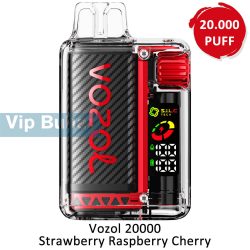 Vozol 20000 Strawberry Raspberry Cherry Puff Elektronik Sigara, Vozol Vista 20000, Vozol 20K