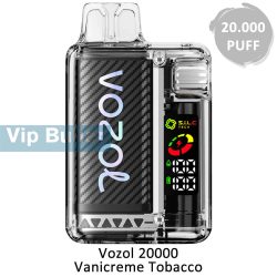 Vozol 20000 Vanicreme Tobacco Puff Elektronik Sigara, Vozol Vista 20000, Vozol 20K