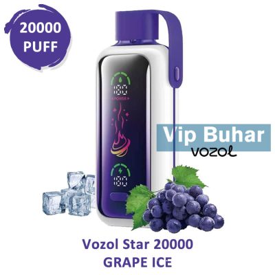 Vozol Star 20000 Grape Ice Puff Elektronik Sigara
